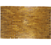 Alfombra de baño rectangular de bambú domino 50 x 80 cm - antideslizante - sensea