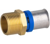 Racor recto macho 3/4 multicapa prensar ø20 x10 unidades quick plomberie