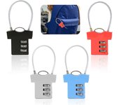 (4 piezas, color) candado con código de 3 dígitos, candado para maleta, candado con forma de camiseta, adecuado para bolsas de , casilleros