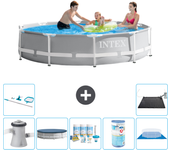 Paquete de piscina - intex - alrededor - 305x305x76 cm + accesorios a2028