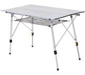 Mesa de picnic plegable outsunny plateado 120x70x73 cm