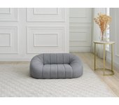 Cama para mascotas de tela gris jaspeado - l. 98 x p. 62 x a. 33 cm - paruima