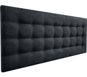 Cabecero cama oslo tapizado en tejido en antimanchas negro 105*70 cm