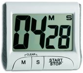 Tfa dostmann egg timer da cucina digitale, 38.2021.02, per la scuola, per l'apprendimento, accessori sveglia a breve durata, fino a 99 min 59 sec, pic