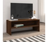 Vidaxl mueble de tv madera contrachapada roble marrón 100x40x40 cm