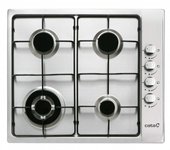 Placa gas cata gi 6031 x inox 4 zonas natural/butano
