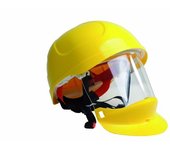 Casco y visor de poliamida de alto impacto irudek protection secra i
