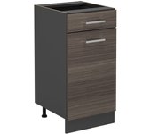 Vicco mueble bajo de cocina r-line, gris noble, 40 cm sin encimera