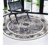 Alfombra de vinilo ronda étnica 120 x 120cm