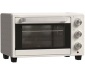 Mini horno con asador, pequeño horno tostador de 21 l con 1 rejilla y 1 bandeja de horno, 3 modos de cocción, 100 °c-230 °c, acero inoxidable