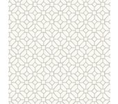 Papel pintado pared enrejado geométrico - gigi beige fine decor - rollo de 10 m x 0,53 m