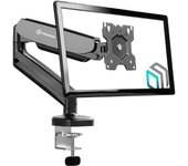 Onkron brazo pantalla pc para pantalla de 13-32 pulgadas, soporte 1 pantalla hasta 8 kg - pie max vesa 100x100, inclinación -90°/+45°, g50-b negro