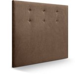 Cabecero bruselas tela cabecero de cama tapizado para camas de 90 y 105 (115 x 120 cm) tela marron sueños zzz