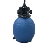 Filtro de arena piscina con válvula de 4 posiciones azul 300 mm