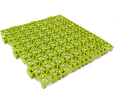 Pack 4 losetas pvc reforzado (pistacho, 33x33x2cm) - para piscinas, garajes, talleres, zonas húmedas, paso de vehículos, lavaderos de coches