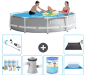 Paquete de piscina - intex - alrededor - 305x305x76 cm + accesorios a1871