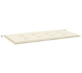 Cojín exterior | cojín de banco de jardín tela oxford crema 100x50x3 cm cfw90719