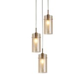 Searchlight duo ii duo iii 3 light multi, drop bronze, copa de champán