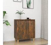Aparador | aparador de comedor | armario de cocina madera contrachapada color roble ahumado 60x35x70 cm cfw81814