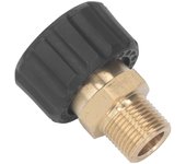 Adaptador de manguera para pistola de hidrolavadora, 5000 psi, piezas de repuesto, accesorios (macho g3/8 a hembra m22 de 15 mm)