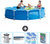Paquete de piscina - intex - alrededor - 305x305x76 cm + accesorios cb127