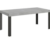 Mesa extensible 90x200/304 cm linea cemento estructura antracita