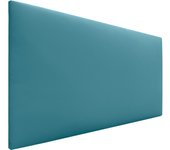 Dhome cabecero de polipiel liso cabeceros cabezal tapizado cama (polipiel turquesa, 105cm (camas 80/90/105))