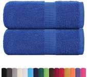 Toallas de visita 2 uds azul 30x50 cm 360 g/m² 100% algodón cfw765933