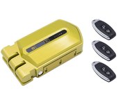 Cerradura invisible dorada con alarma de 95db 3 mandos