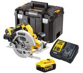 Sierra circular dewalt dcs570p2t (2 x 5,0 ah + dcb115 + tstak vi)