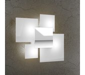 Lámpara de techo moderna 1088/45-bi, cristal blanco, 4 luces g9