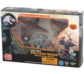 Juego de equilibrio - juegos de época - jurassic world volcano quake - dinosaurios en la plataforma, ¡el último en llegar gana!