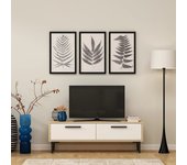 Mueble tv leni roble zafiro blanco
