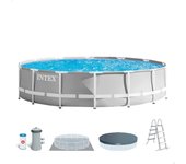 Piscina elevada redonda intex prism frame con depuradora