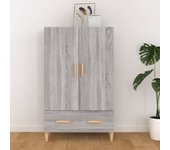 Aparador | aparador de comedor | armario de cocina alto de madera contrachapada gris sonoma 70x31x115 cm cfw63298