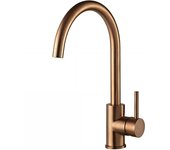 Mezclador de fregadero sanindusa con caño giratorio kopa arc acero inoxidable cepillado