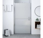 Puerta de ducha de cristal templado esmerilado 91x195 cm