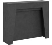 Consola extensible 90x25/211 cm anea antracita espatulado extensiones internas