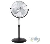 Ventilador industrial de pie orbegozo, aspas metálicas, 3 velocidades de ventilación, 135w | ventilador industrial | aire fresco