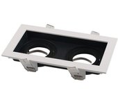 Doble proyector empotrable regulable gu10 - silumen