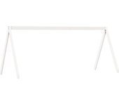 Techo de cama infantil madera maciza pino blanco 199x95,5x88 cm
