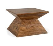 Mesa de centro pirámide de egipto en madera de estilo de diseño 58x58x40 cm