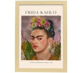 Lámina de dedicado al dr eloesser cuadros decorativos estampados impresiones de pared inspiradas en frida kahlo a3 con marcos de madera ligera