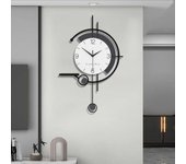 Reloj de pared decorativo simple y creativo, silencioso, con mesa de almacenamiento, adecuado para sala de estar, dormitorio, estudio, cocina, oficina
