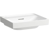Lavabo sobre encimera laufen meda, pulido, 550x460mm, sin agujero para grifo, con rebosadero, h8161127571091, color: blanco mate