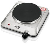 Placa eléctrica de cocción haeger top disc acero inoxidable 1 fogón 1500w