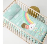 Rainbow colcha cuna (100x130 cm)