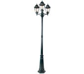Farol rústico para exterior verde oscuro 3 luces ip44 - new orleans