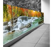 Pantalla de privacidad para balcón - 130x325 cm - cascadas