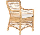 Sillon ratan 56x63x86 con cojin natural